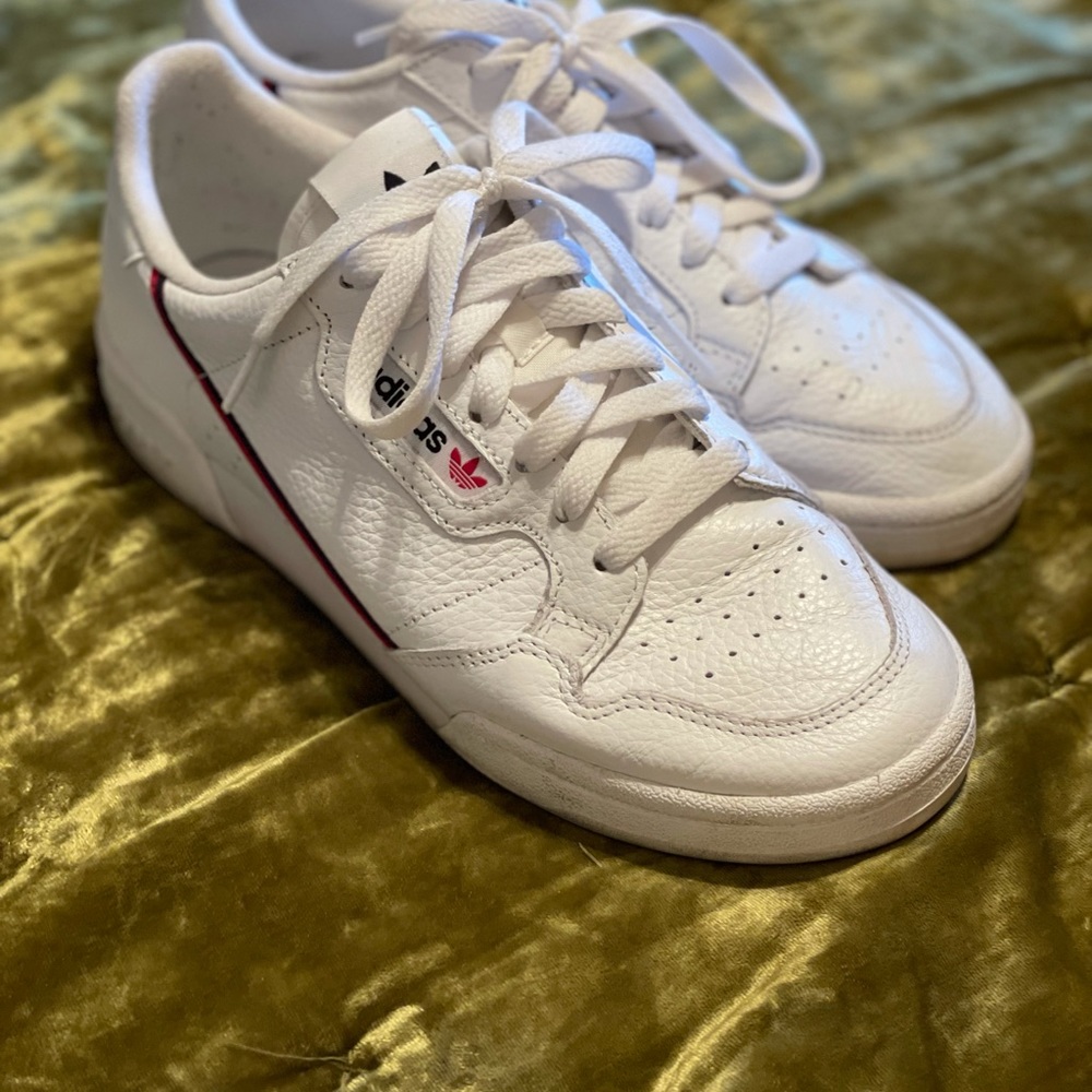 White Adidas Continental 80 Sneakers